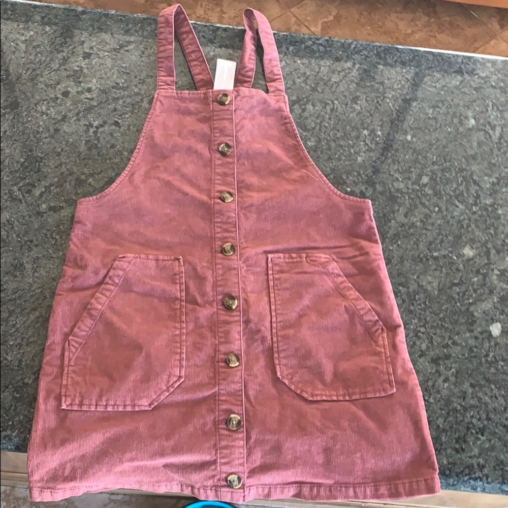 Corduroy Overall Dress